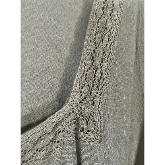 Torrid Floral Lace Babydoll Top 3X Black Peplum Boho Western Neutral Minimalist - Picture 5 of 10